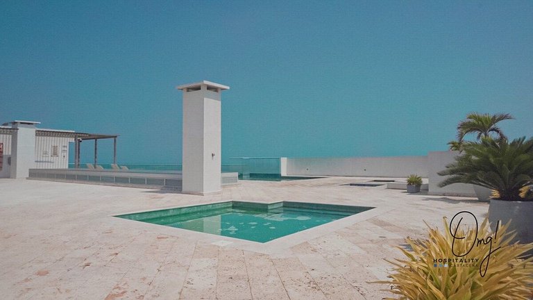 OD508 Acogedor Vista al Mar Piscina Vista Infinita