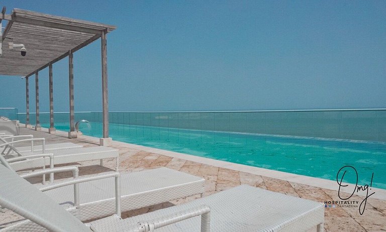 OD508 Acogedor Vista al Mar Piscina Vista Infinita