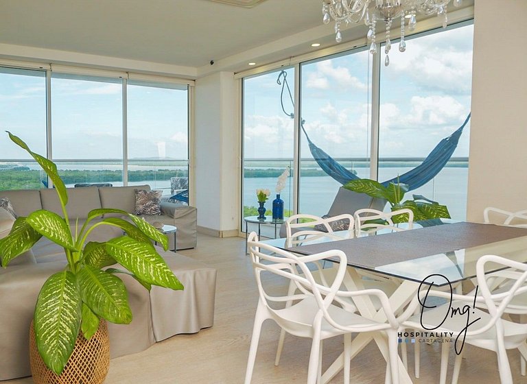 MQ1206 | Lujo, vista y jacuzzi privado 2BD