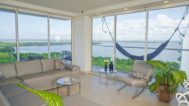 MQ1206 | Lujo, vista y jacuzzi privado 2BD