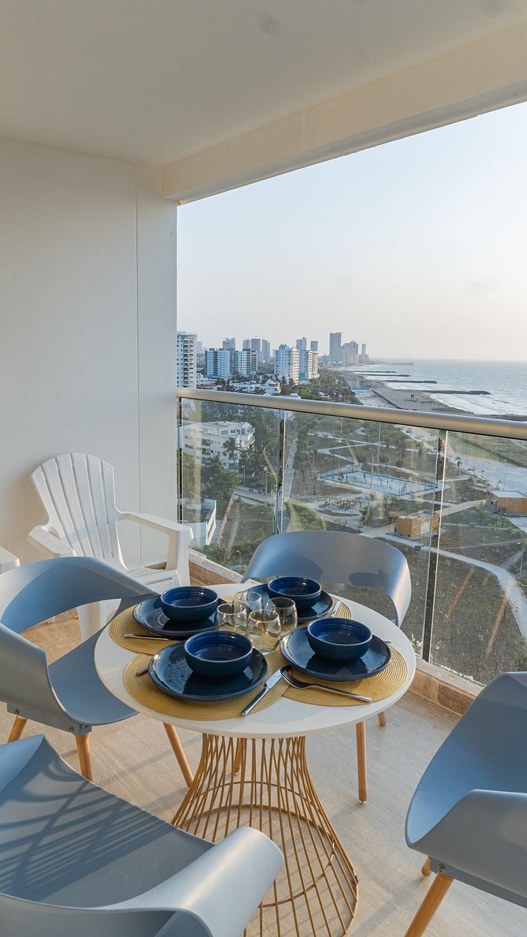 CB1319 Suite 10min Centro-Vista al Mar-BalconPriv