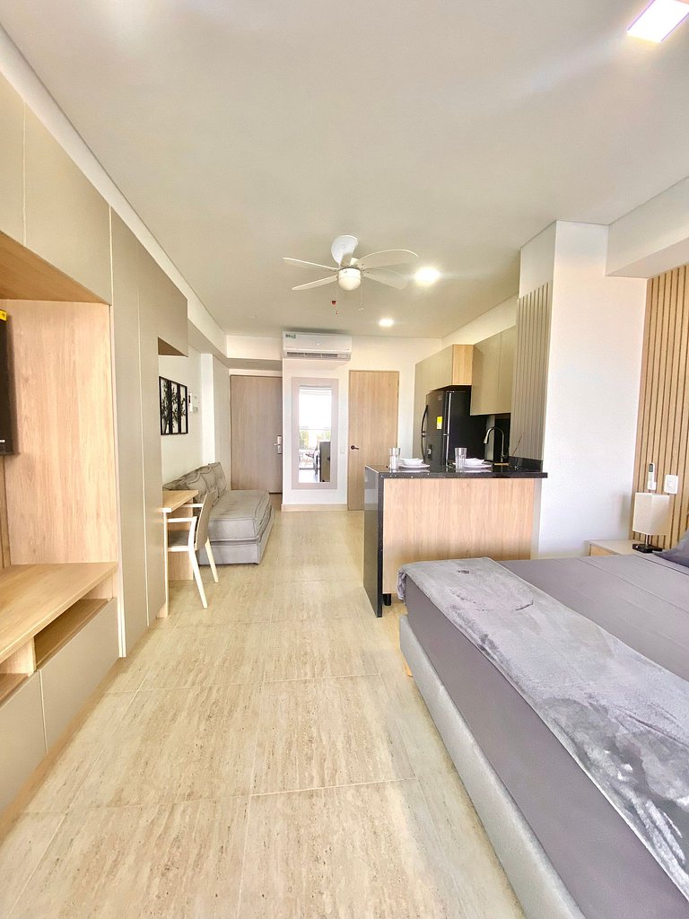 CB544 | Moderno Studio con Balcón y Vista en Cartagena Beach