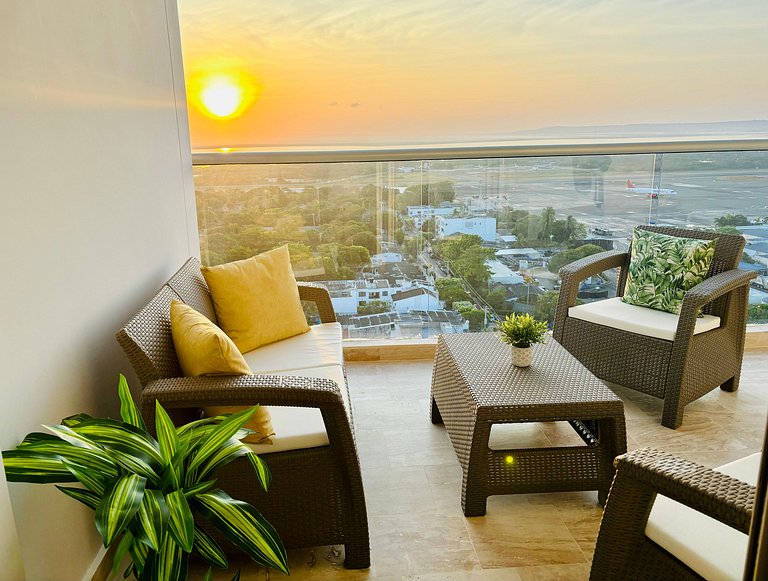 Suite moderna piso 15 amanecer espectacular CB1535