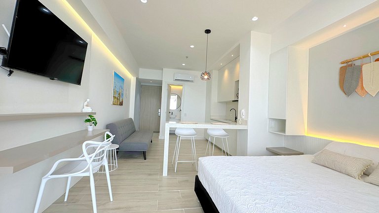 CB821 Exclusiva Suite Con Vista Al Mar en Cartagena Beach