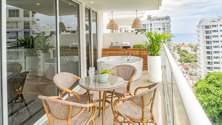 DQ1301 | 2H Jacuzzi privado + piscina infinita