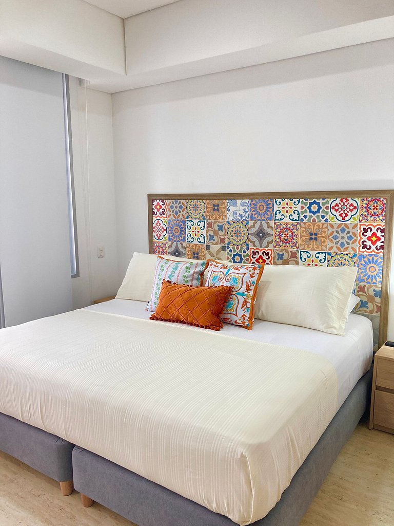 Estilo caribeño con vista al aeropuerto y cerca del mar CB13