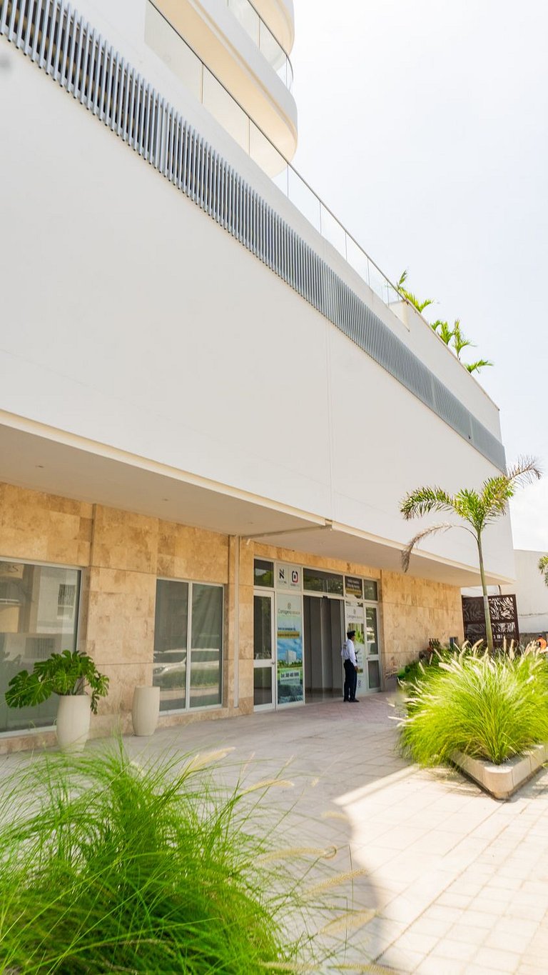 CB821 Exclusiva Suite Con Vista Al Mar en Cartagena Beach