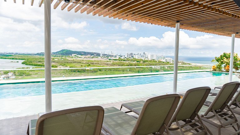 DQ1411 Jacuzzi Priv Rooftop Piscina Bar y Relax
