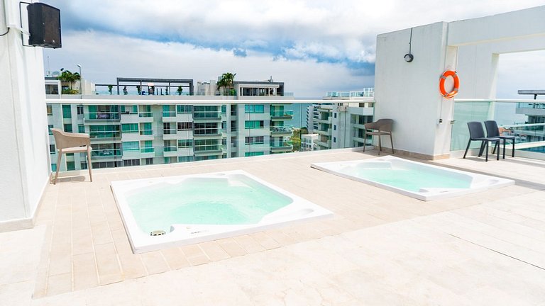 DQ1411 Jacuzzi Priv Rooftop Piscina Bar y Relax