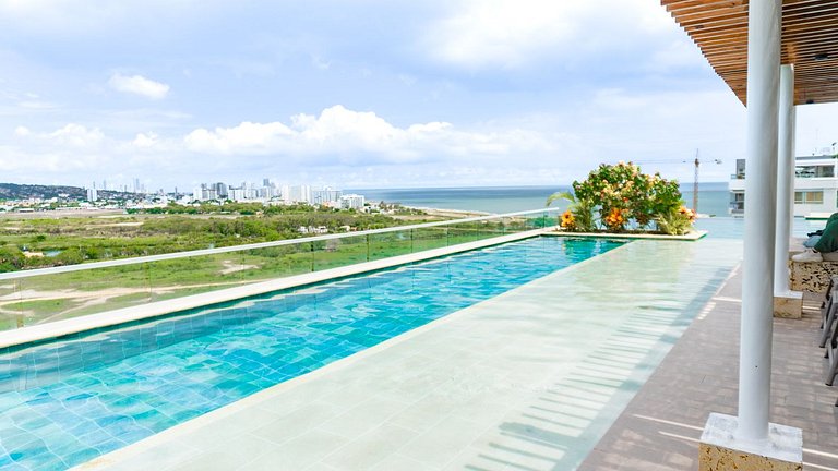 Jacuzzi Priv Rooftop Piscina Bar y Relax DQ1411