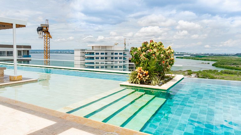 DQ1411 Jacuzzi Priv Rooftop Piscina Bar y Relax