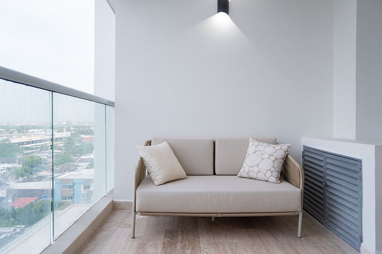 Vista increíble + balcón soñado cerca del mar CB942