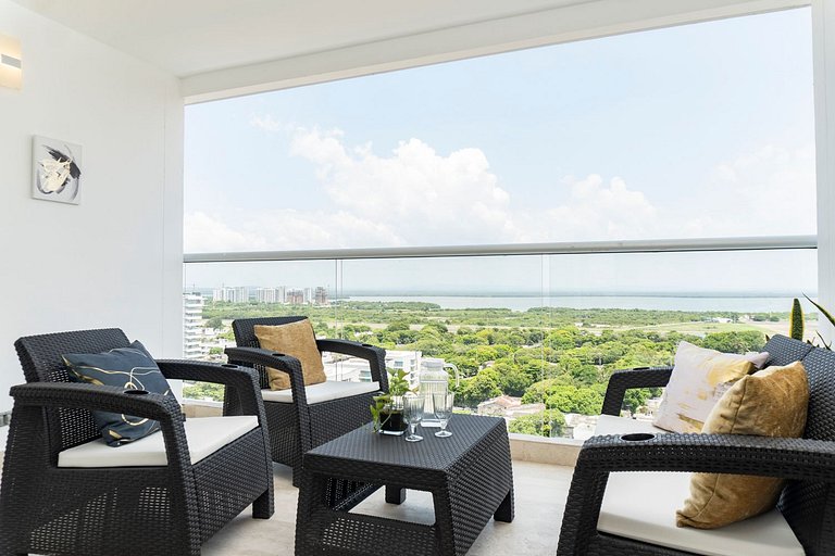 Suite piso 14 Balcón Vista a la Piscina Relax CB1432