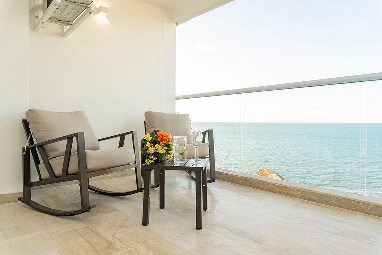 CB1427 | Acogedora suite frente al mar + vista