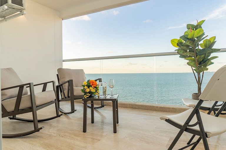 Acogedora suite frente al mar + vista CB1427