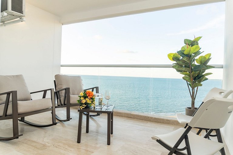 Acogedora suite frente al mar + vista CB1427