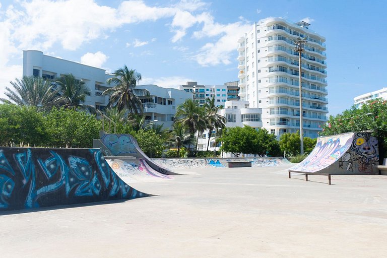 CB821 Exclusiva Suite Con Vista Al Mar en Cartagena Beach