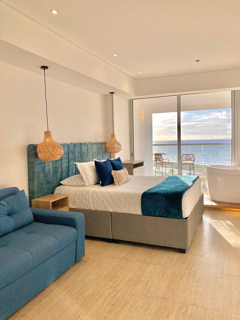 Suite -Relajante Tina Vista al Mar-Atardecer CB803