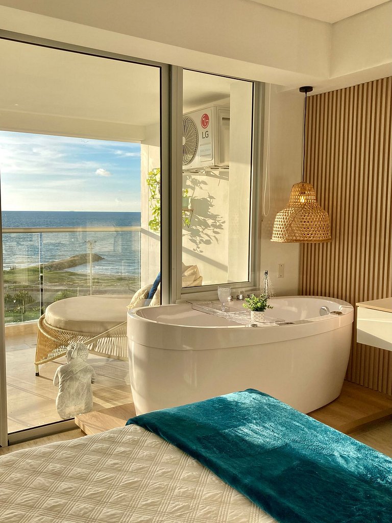 Suite -Relajante Tina Vista al Mar-Atardecer CB803