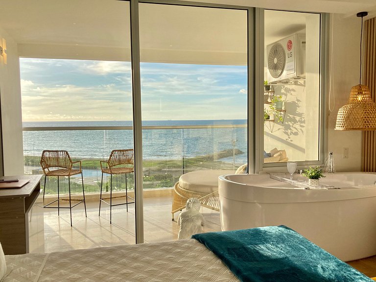 Suite -Relajante Tina Vista al Mar-Atardecer CB803