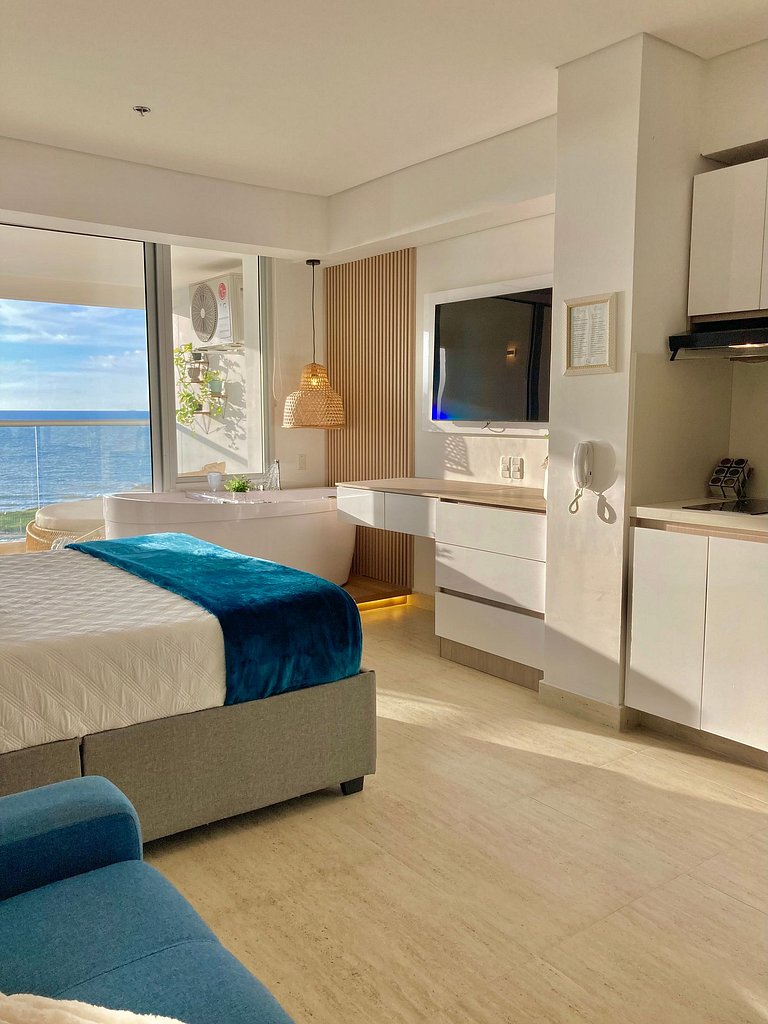 Suite -Relajante Tina Vista al Mar-Atardecer CB803