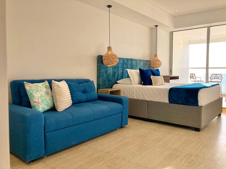 Suite -Relajante Tina Vista al Mar-Atardecer CB803