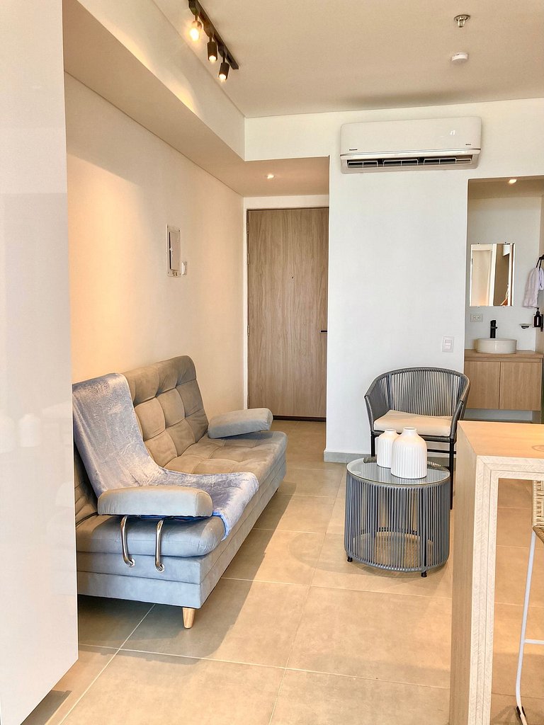 Suite moderna con vista al mar y parque CB 814
