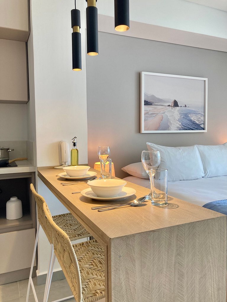 Suite moderna con vista al mar y parque CB 814