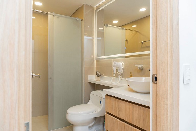 Acogedora Suite Frente al Mar - Aeropuerto CB617