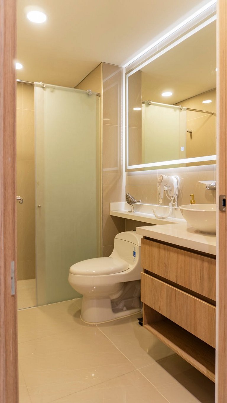 Acogedora Suite Frente al Mar - Aeropuerto CB617