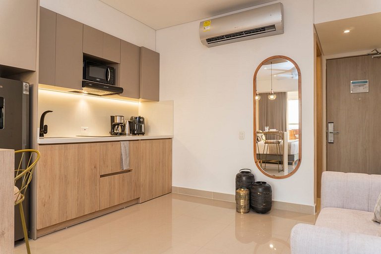 Acogedora Suite Frente al Mar - Aeropuerto CB617