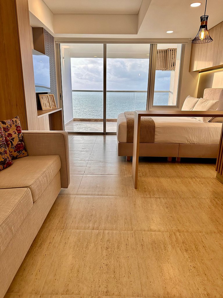 Apartasuite moderna Vista al mar Wifi Piscina