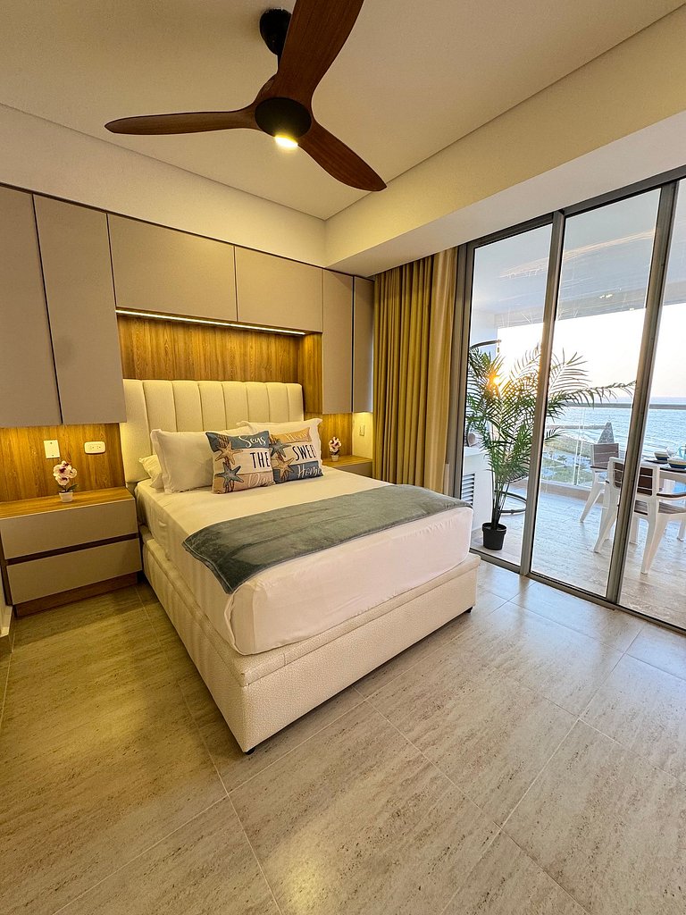 CB1108 Suite Moderna con Vista al Mar Piscina Wifi