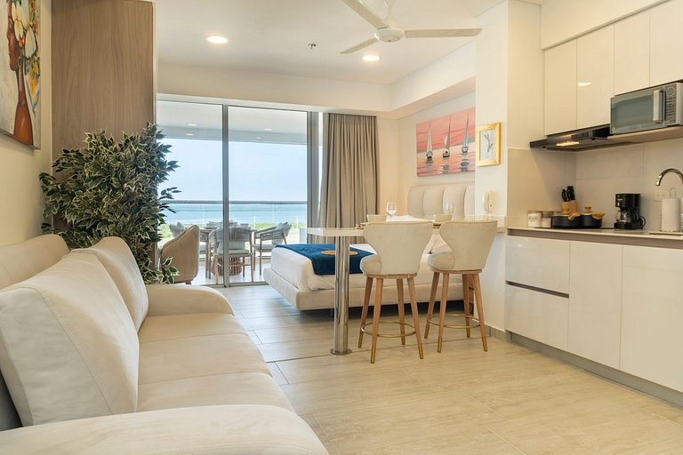 CB1631 | Piso 16 con balcón y vista panorámica