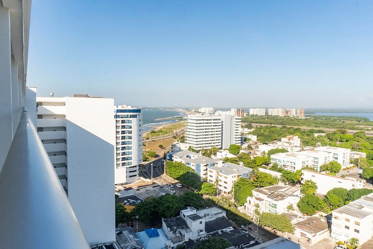 CB1631 | Piso 16 con balcón y vista panorámica