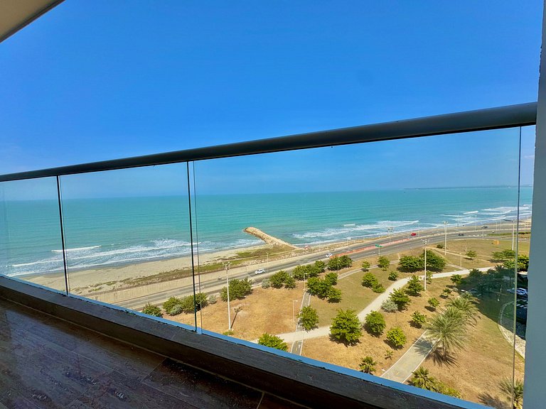 CB1223 | Suite con 2 camas, vista al mar y piscina