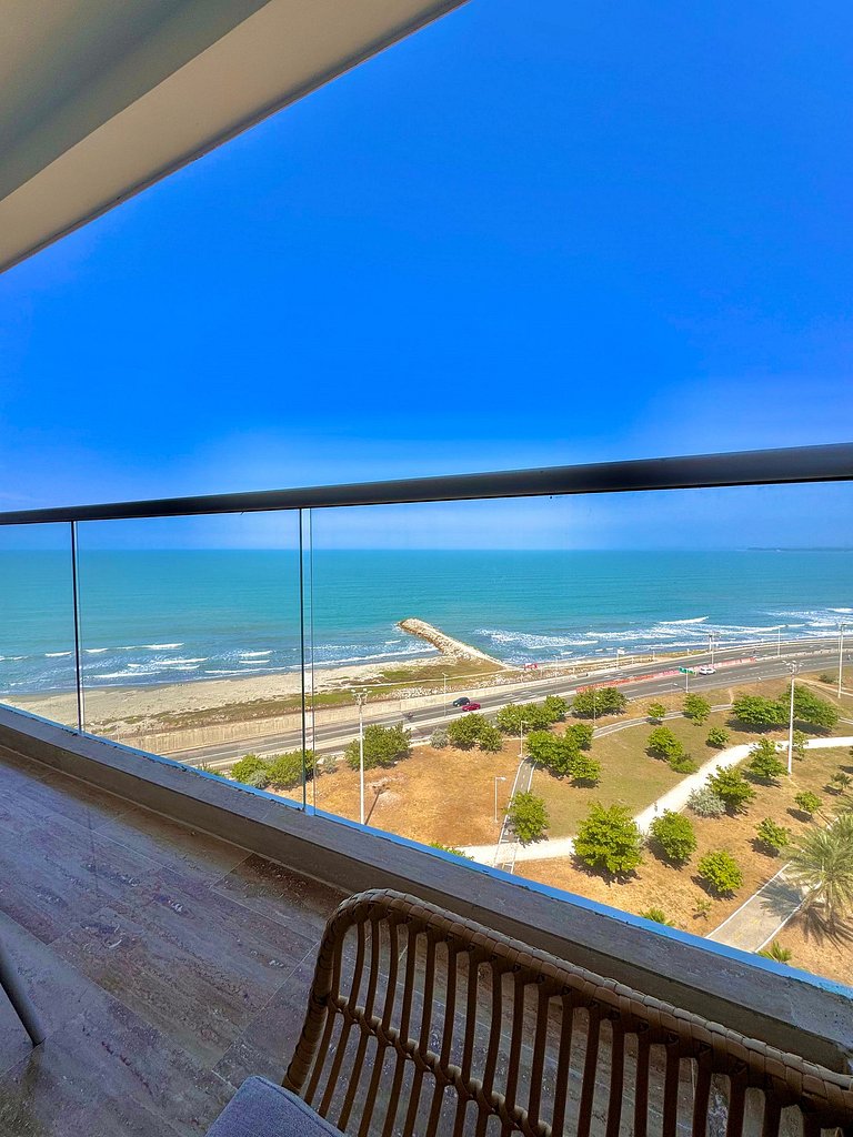 CB1223 | Suite con 2 camas, vista al mar y piscina
