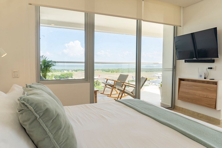 Hermosa Suite Vista 180° 7min del Centro CB1330