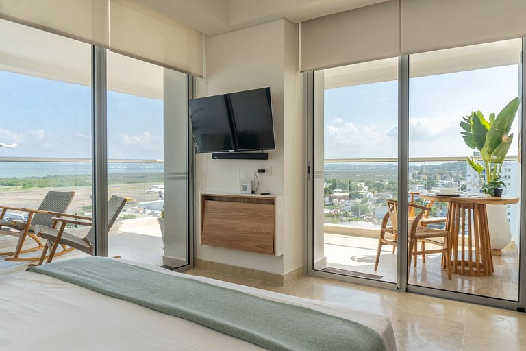 Hermosa Suite Vista 180° 7min del Centro CB1330