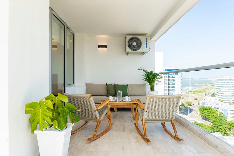 Hermosa Suite Vista 180° 7min del Centro CB1330