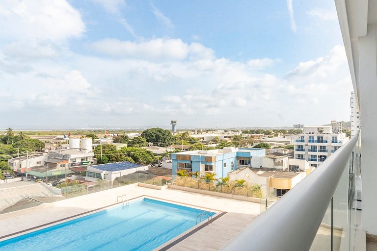 Suite Cama King | Balcón + Piscina | CB634