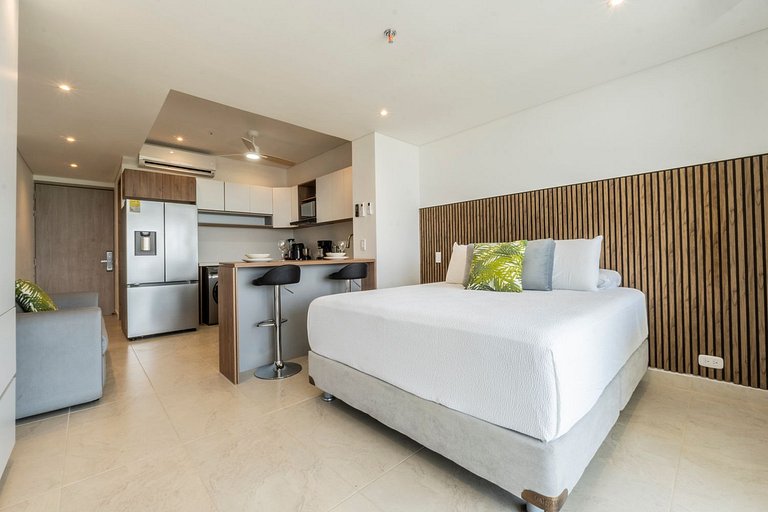 Suite con daybed piso 16 y balcón panorámico CB1638