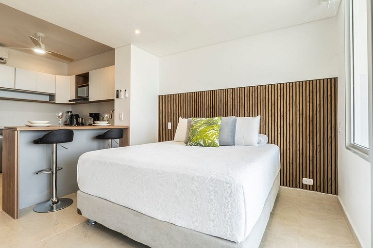 Suite con daybed piso 16 y balcón panorámico CB1638