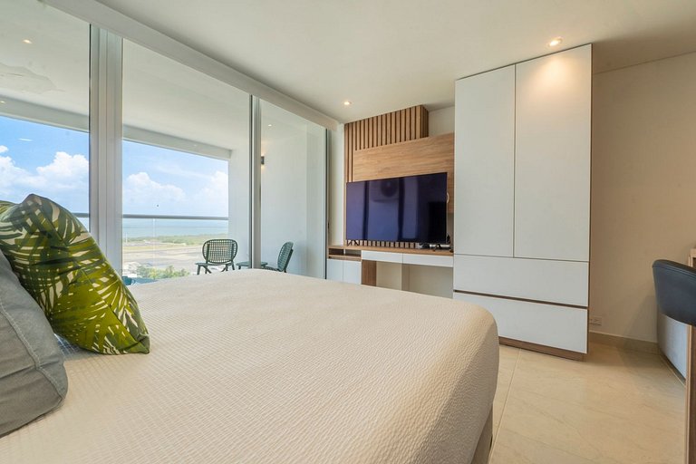 Suite con daybed piso 16 y balcón panorámico CB1638