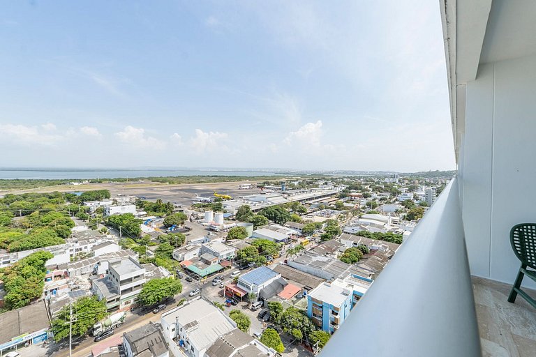 Suite con daybed piso 16 y balcón panorámico CB1638