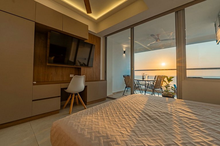 Maravillosa suite frente al mar y atardecer CB911