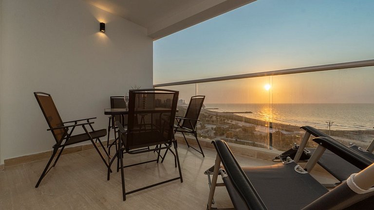 CB911 Maravillosa Suite Frente al Mar-Atardecer