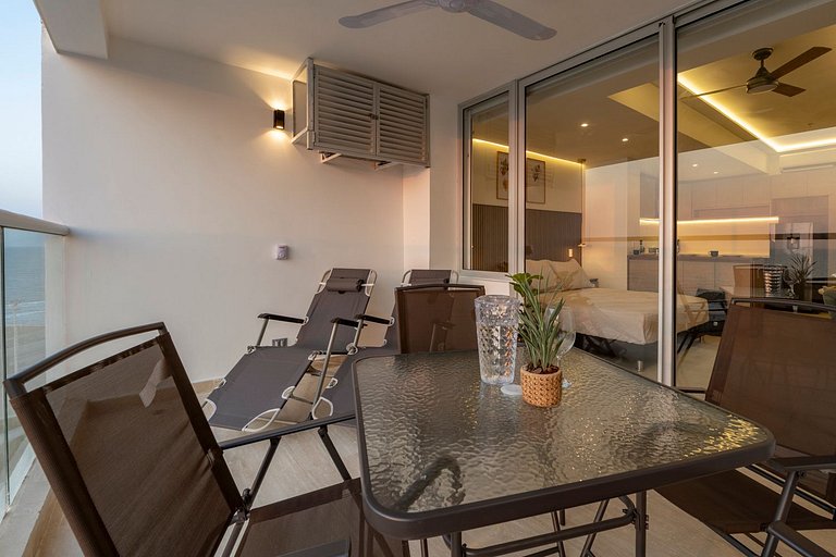 Maravillosa suite frente al mar y atardecer CB911