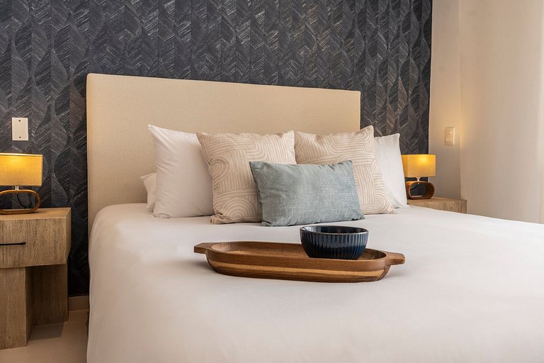 Suite romántica con terraza lounge y vista panorámica CB834