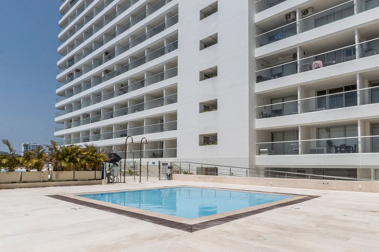 CB821 Exclusiva Suite Con Vista Al Mar en Cartagena Beach